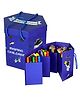 SCHOOLISH Supplies Hexagonal Box 83Pcs Space Theme Children Deluxe Art Drawing Crayon Color Set for Kids Case Foldable Art and Craft Supplies Drawing and Painting Set Great Gift- PACK OF 1- COLOR MAY VARY