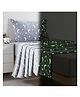 COZY VIBES Glow in The Dark Kids Sheets Set 3 Piece Full/Queen with Pillowcase, Grey Velvet Bedding Sheet Sets for Twin Bed, Fuzzy Soft Flannel Sheet for Teenage Boys Kids- PACK OF 1- COLOR MAY VARY
