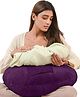 CHERILO Multipurpose 5 in 1 Baby Feeding Nursing Pillow with Adjustable Strap & Bottle Holder-  Purple