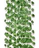 Go Hooked Artificial Garland Money Plant Leaf Creepers for Home Decoration (3 Creepers, 30 Leaves in 1 Creeper, 6 Foot Each)