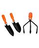 Go Hooked  Gardening Tools Kit | Hand Trowel | Hand Trowel Transplanter | Orange & Black | 2 Pcs Set