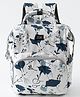 ZOE Midnight Bloom Multipurpose Diaper Backpack - White