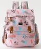 ZOE Abstract Blush Multipurpose Diaper Backpack - Pink