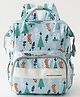 Fab N Funky Evergreen Forest Multipurpose Diaper Backpack - Blue