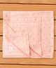 I Bear Soft Cotton Blanket - Peach