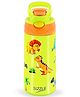 Sizzle Super Sip Donut Stainless Steel 3D Water Bottle for KIDS 500 ML | Lightweight Leakproof Sipper Bottle | Green Dinosaur 1 Pc