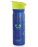 Sizzle Champion Animal Faces Stainless Steel Kids Water Bottle - 500ml | Lightweight -  Leakproof Sipper | Blue (Pack of 1)