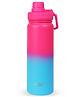 Sizzle Element Modern Stainless Steel Water Bottle 750 ML For Kids & Adults | Lightweight Leakproof Water Bottle with Powder Coating Finish | Dual Pink-Blue Colour