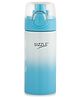 Sizzle Wave Flip Top Modern Stainless Steel Water Bottle 500ml for Kids & Adults | Lightweight, Leakproof with Press Button Mechanism for One-Handed Use | Blue (Pack of 1)