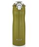 Sizzle Flip Top Modern Stainless Steel Water Bottle 800ml for Kids & Adults | Lightweight, Leakproof with Press Button Mechanism for One-Handed Use | Green (Pack of 1)