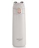 Sizzle Splash Vacuum Insulated Flask Double Wall Hot & Cold Water Bottle With Press Button Mechanism for One Hand Use | 350 ml | Fits easily in Hand Bags & Lunch Bags | Pink