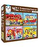 Play Panda 4 in a Box Vehicles Puzzle for Kids - Educational Puzzle with 90 Pieces - Multicolor