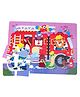 Play Panda Jumbo Floor Puzzle - Fire Truck with Big & Thick 15 Pieces - Red
