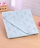 Simply Interlock Knit Towel & Wrapper with Bunny Print L 80 x B 80 cm - Light Blue