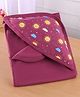 Simply Interlock Knit Hooded Towel & Wrapper with Sun Print L 80 x B 80 cm - Plum