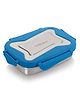 Steellock Smart Stainless Steel Tiffin Lunch Box For Kids and Adults | Airtight & Leakproof | Rectangle Tiffin Box For School & Office With Steel Lid | Blue 550ml