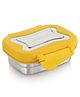 Steellock Smart Stainless Steel Tiffin Lunch Box For Kids and Adults | Airtight & Leakproof | Rectangle Tiffin Box For School & Office With Steel Lid | Yellow 170ml