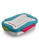 Steellock Smart Stainless Steel Tiffin Lunch Box For Kids and Adults | Airtight & Leakproof | Rectangle Tiffin Box For School & Office With Steel Lid | Romeo 550ml