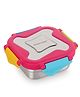 Steellock Smart Stainless Steel Tiffin Lunch Box For Kids and Adults | Airtight & Leakproof | Square Tiffin Box For School & Office With Steel Lid | Juliet  250 ml