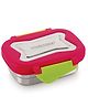 Steellock Smart Stainless Steel Tiffin Lunch Box For Kids and Adults | Airtight & Leakproof | Rectangle Tiffin Box For School & Office With Steel Lid | Juliet 170ml
