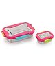 Steellock Smart Stainless Steel Tiffin Lunch Box For Kids and Adults 2 pc Set | Airtight & Leakproof | Rectangle Combo Tiffin Box For School & Office With Steel Lid | (1pc - 750ml & 1pc - 170ml) Juliet