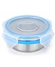 STEELLOCK SS Container/Dabba with 4 Side Clip Lock see through Lid for Office & School Use/Food Grade/Air Tight/Easy to Carry/Leak Proof  (SL-1100/100 ML)