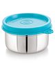 Steel Lock Flex Stainless Steel Container/Dabba with Lid Airtight for Food Storage, Easy to Carry, Leak Proof and Stackable (SL-11/120 ml) Blue.