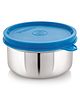 Steel Lock Flex Stainless Steel Container/Dabba with Lid Airtight for Food Storage, Easy to Carry, Leak Proof and Stackable (SL-21/200 ml) Blue.