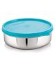 Steel Lock Flex Stainless Steel Container/Dabba with Lid Airtight for Food Storage, Easy to Carry, Leak Proof and Stackable (SL-43/850 ml) Turquoise.