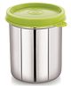 Steel Lock Flex Stainless Steel Container/Dabba with Lid Airtight for Food Storage, Easy to Carry, Leak Proof and Stackable (SL-14/300  ml) Green.