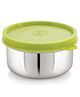 Steel Lock Flex Stainless Steel Container/Dabba with Lid Airtight for Food Storage, Easy to Carry, Leak Proof and Stackable (SL-21/200 ml) Green.