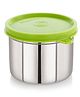 Steel Lock Flex Stainless Steel Container/Dabba with Lid Airtight for Food Storage, Easy to Carry, Leak Proof and Stackable (SL-23/350 ml) Green.