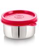 Steel Lock Flex Stainless Steel Container/Dabba with Lid Airtight for Food Storage, Easy to Carry, Leak Proof and Stackable (SL-11/120 ml) Pink.