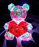 Urbane Chic 3D Flashing Light Up Glowing LED Transparent Interactive USB Teddy Bear Light Gifts for Kids-Multicolor