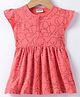 Wonderchild Cap Sleeves Elephant Printed Dress - Orange