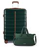 Assembly Large Polycarbonate Luggage (93 Liters) - Hard Check-In Trolley Bag (28 inches) with Duffle Bag 35 Liters  (Green) - Odyssey