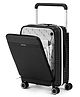 THE ASSEMBLY Polycarbonate Hard-Sided Cabin Luggage - 55Cms | Premium Wide Handle 4 Spinner Wheels Trolley Bag 45 Liters With In-Built Tsa Lock & Usb Charging Port- Roverpro (Black)