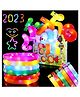 Muren 6 pcs Light Up Pipe Glow stick, party props Glow in The Dark, Birthday Party And return Gift-Multicolor( Color may very)