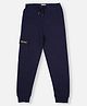 Pepe Jeans Woven Ankle Length Washed Colour Trouser - Navy Blue