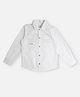 Pepe Jeans Cotton Blend Woven Full Sleeves Solid Color Shirt - Off White