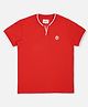 Pepe Jeans Knit Half Sleeves T-Shirt with Brand Logo Print - Red