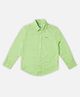 Pepe Jeans Cotton Woven Full Sleeves Solid Shirt - Mint