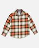 Pepe Jeans Cotton Woven Full Sleeves Checks Shirt - Orange & White