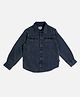 Pepe Jeans Woven Full Sleeves Solid Shirt - Navy Blue