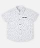Pepe Jeans Cotton Woven Half Sleeves Printed Shirt - Off White