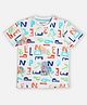 Pepe Jeans Knit Half Sleeves T-Shirt with Text Print - Off White