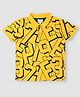 Pepe Jeans Cotton Knit Half Sleeves Polo T-Shirt with Text Print - Yellow