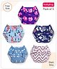 Babyhug Printed Free Size Reusable Cloth Diaper Without Insert ( Shell Only ) Pack of 5 - Multicolour