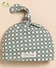 Cot & Candy Organic Cotton Checked Beanie Cap - Grey