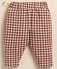 Cot & Candy Organic Cotton Checked Pajama - Maroon